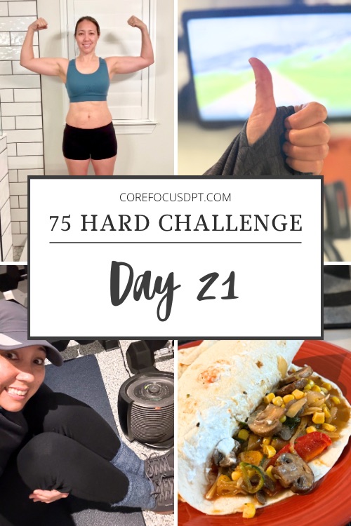 75 hard challenge day 21